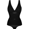 Bodysuit Shapewear for Women Tummy Control V-Neck Cross Design Butt Lifting Shaper Invisible for Daily Wear