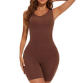 POKARLA Sexy Bodysuits Full Coverage Shapewear Thigh Slim Body Suit Wide Shoulder Body Shaper Jumpsuit Seamless Shapers Slimmer